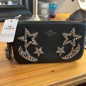Coach Wristlet with beautiful stars on front!